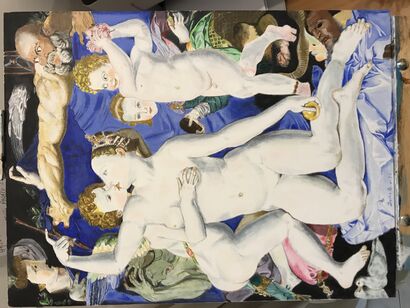 Trionfo di Venere e Cupido - a Paint Artwork by Duilio Quintiliani